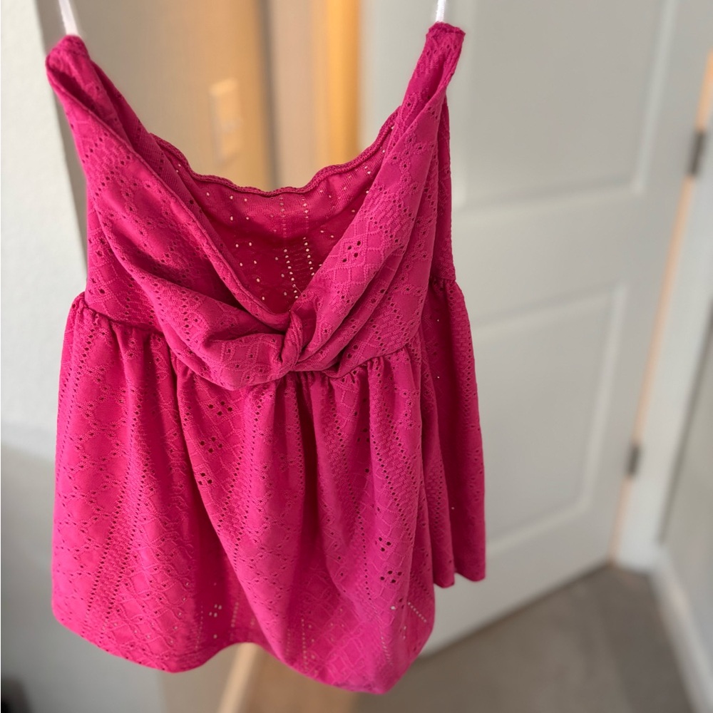 SHEIN Fuchsia Lace Camisole Top